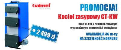 Kocioł zasypowy GALMET GT-KW 15 kW