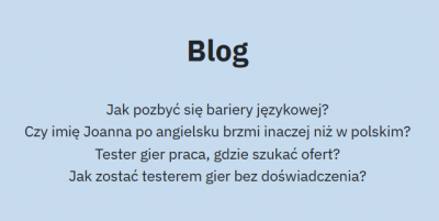 Blog, darmowy biznesowy angielski